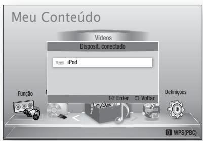 SAMSUNG HT-D6750W - Ligar um iPod/iPhone Utilizando a Base - 2