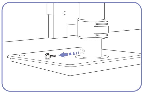 SAMSUNG LF-TBWHD - Adjusting the Product Height - 2