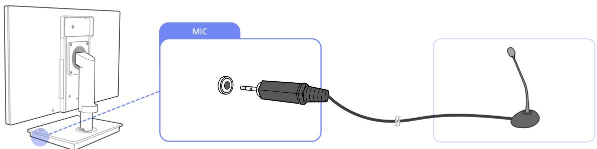 SAMSUNG LF-TBWHD - Connecting a Microphone - 1