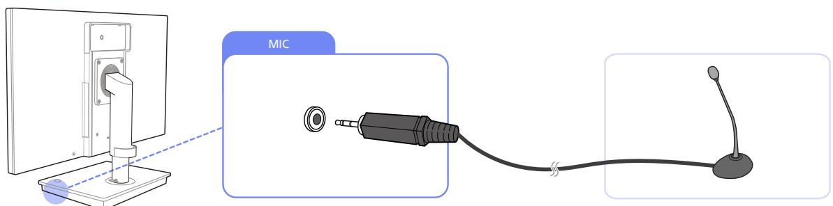 SAMSUNG LF-TBWHD - Connecting a Microphone - 1