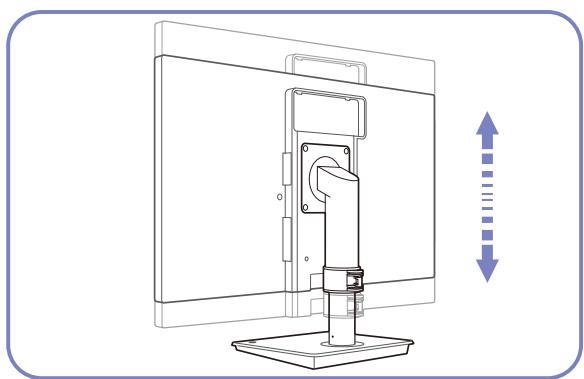SAMSUNG LF-TBWHD - Adjusting the Product Height - 4