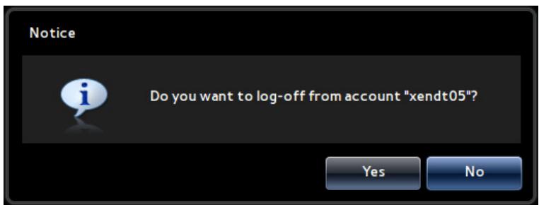 SAMSUNG LF-TBWHD - Log-off from account “\*\*\*” - 1