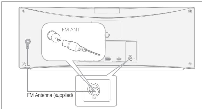 SAMSUNG MM-D470D - Connecting the FM Antenna - 1