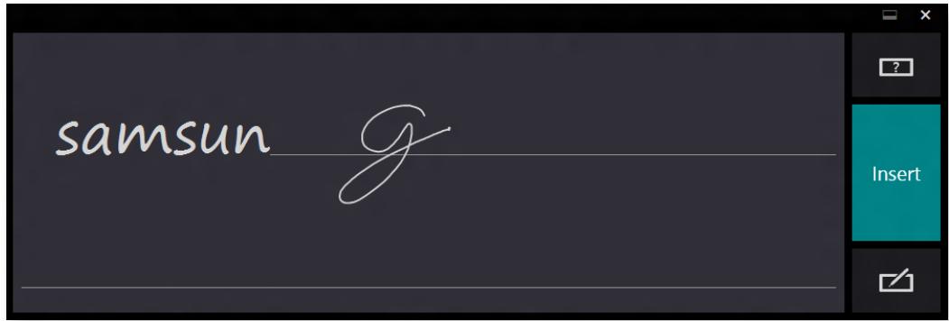 SAMSUNG DP700A7D - Entering characters in Handwriting Mode - 1