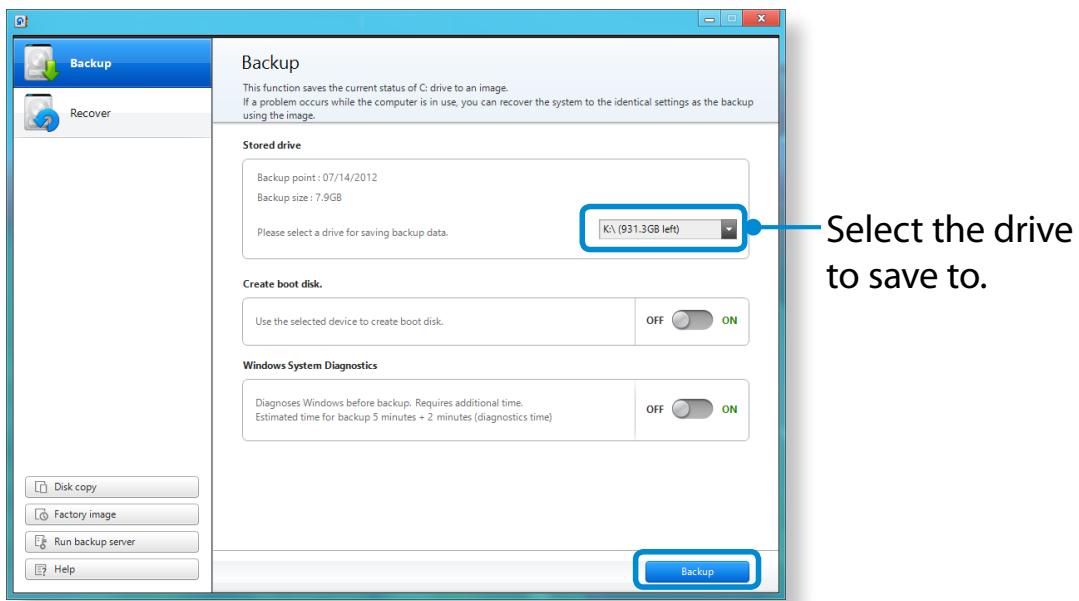 SAMSUNG DP700A7D - Backing up - 2