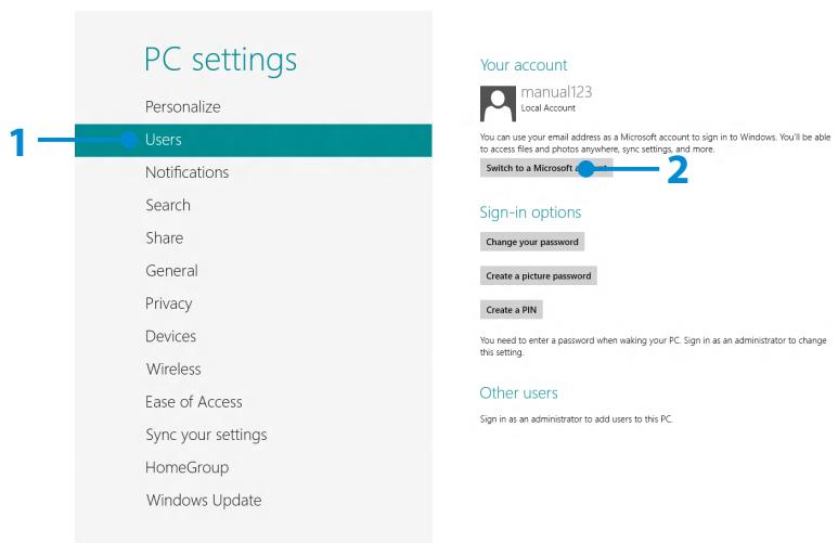 SAMSUNG DP700A7D - Configuring your Microsoft Account - 1
