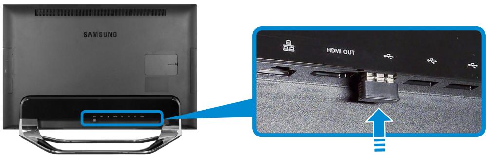 SAMSUNG DP700A7D - Installing the wireless receiver - 2