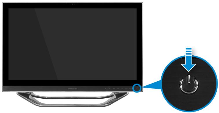 SAMSUNG DP700A7D - Press the Power button to turn the computer on. - 1
