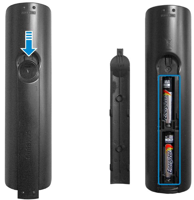 SAMSUNG DP700A7D - Installing the batteries - 1
