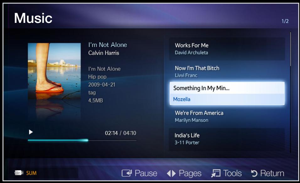 SAMSUNG HE40A - Playing Music - 1