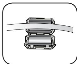 SAMSUNG HT-D450 - INSTALLING FERRITE CORE TO AUDIO CABLE - 7