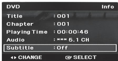 SAMSUNG MM-D430 - Subtitle Language Selection Function - 1