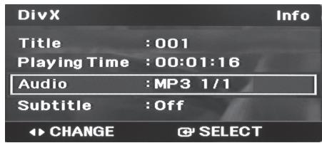 SAMSUNG MM-D430 - Audio Language Selection Function - 2