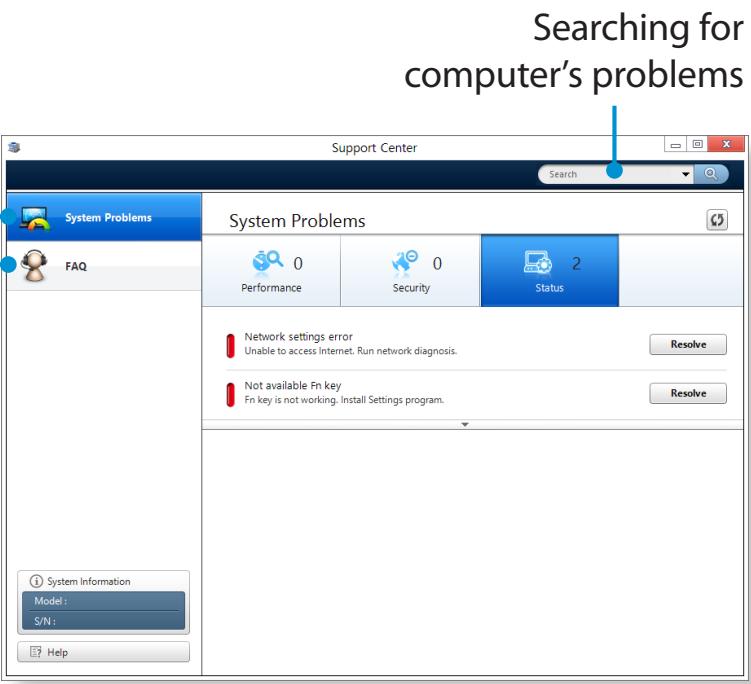 SAMSUNG NP540U3C - Diagnosing the Computer Status and Troubleshooting - 2
