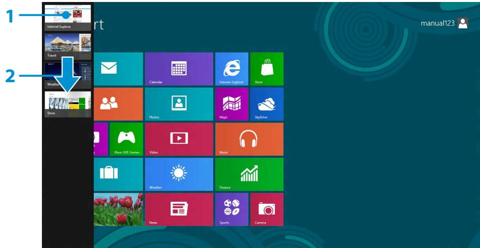 SAMSUNG NP540U3C - Displaying Currently Running App(s) - 2
