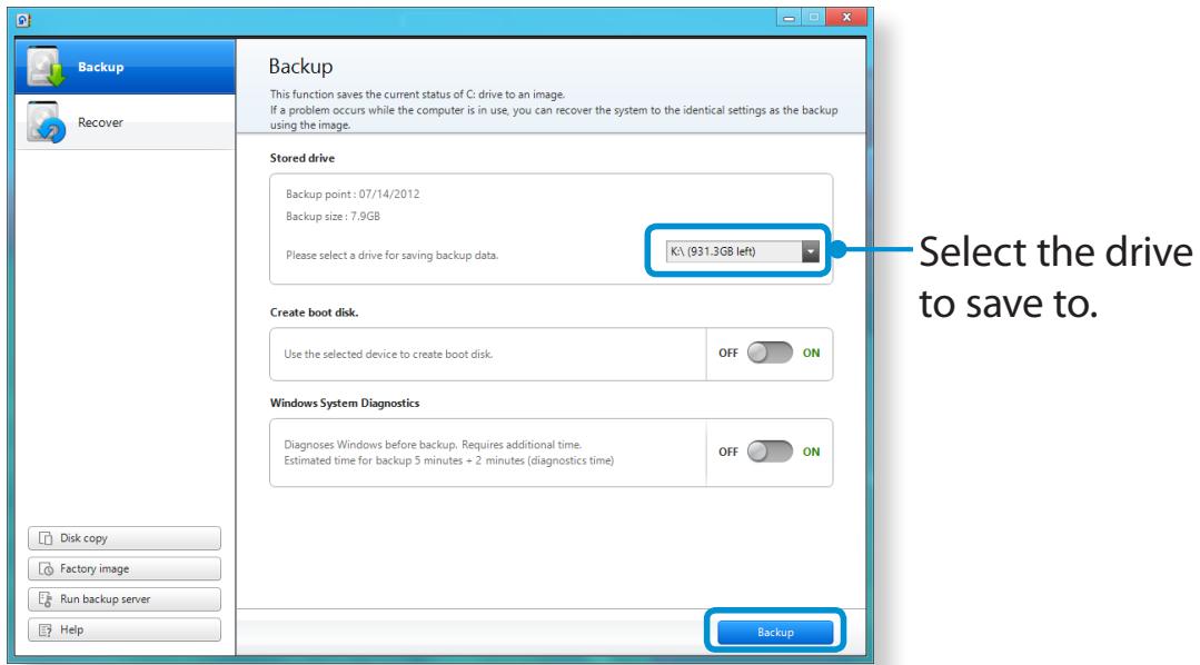 SAMSUNG NP540U3C - Backing up - 2