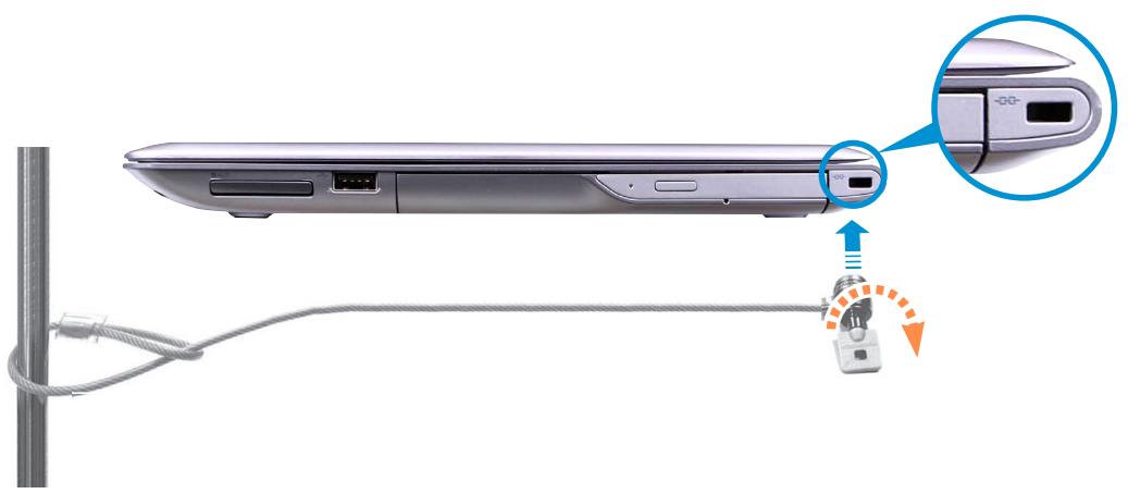 SAMSUNG NP540U3C - Using the Security Slot (Optional) - 1