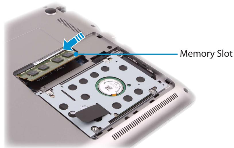 SAMSUNG NP540U3C - Adding or Replacing Memory Modules - 6