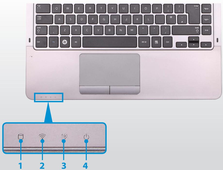 SAMSUNG NP540U3C - Status Indicators - 1