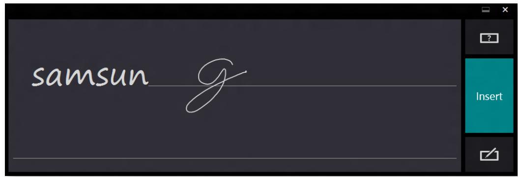 SAMSUNG NP540U3C - Entering characters in Handwriting Mode - 1