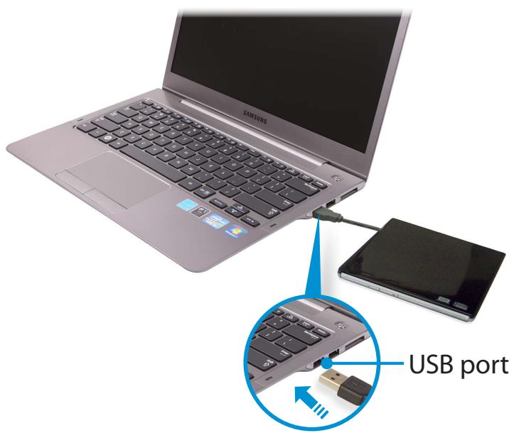 SAMSUNG NP540U3C - Using External type CD Drive (To be purchased) - 1