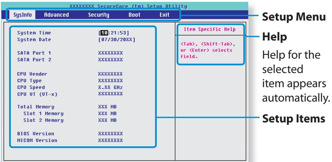 SAMSUNG NP540U3C - The BIOS Setup Screen - 2