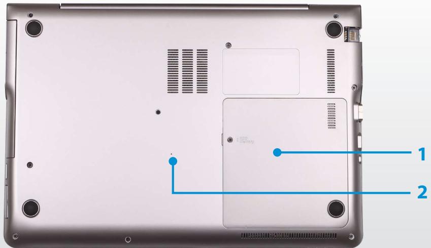 SAMSUNG NP540U3C - Bottom View - 2