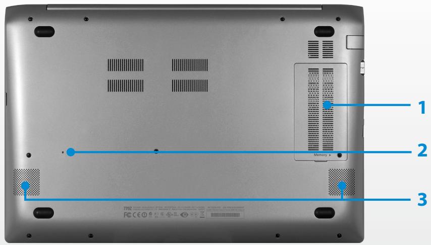 SAMSUNG NP770Z5E - Bottom View - 1