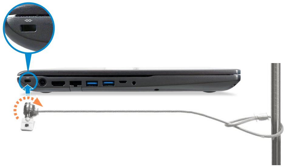 SAMSUNG NP770Z5E - Using the Security Slot - 1