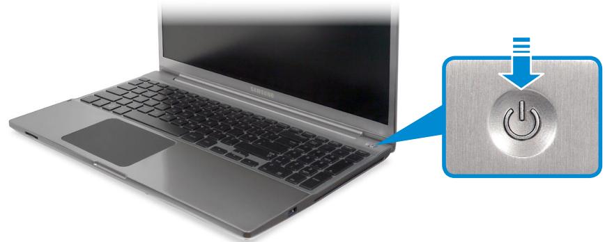 SAMSUNG NP770Z5E - Turning the computer on - 1