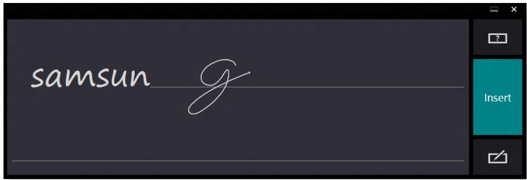 SAMSUNG NP770Z5E - Entering characters in Handwriting Mode - 2