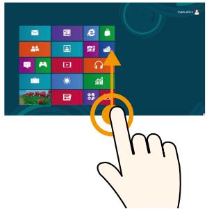 SAMSUNG NP770Z5E - Using the Touch Screen (For touch screen models only) - 2
