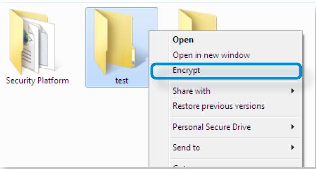 SAMSUNG NP770Z5E - Encrypting a file (folder) - 2