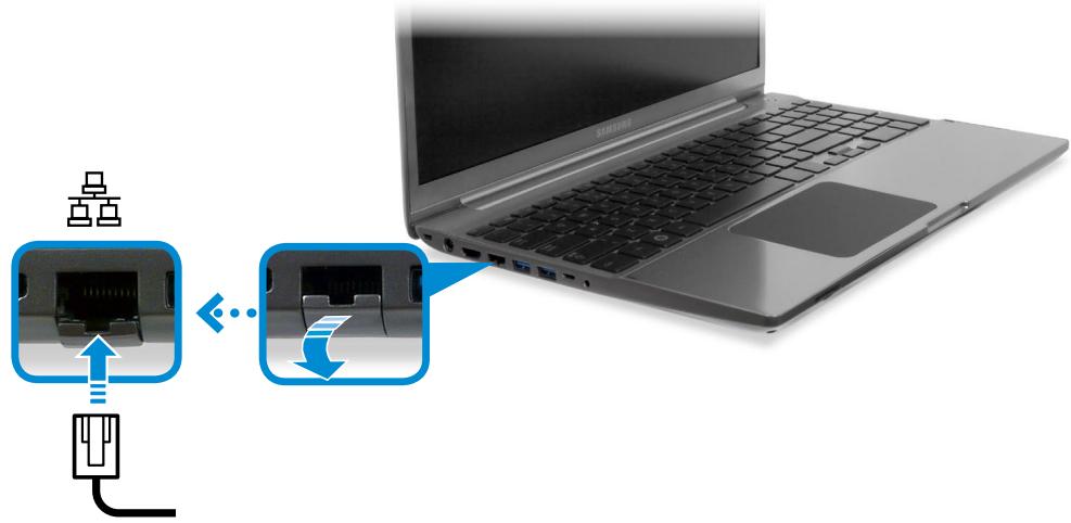 SAMSUNG NP770Z5E - Connecting to the Wired LAN - 1