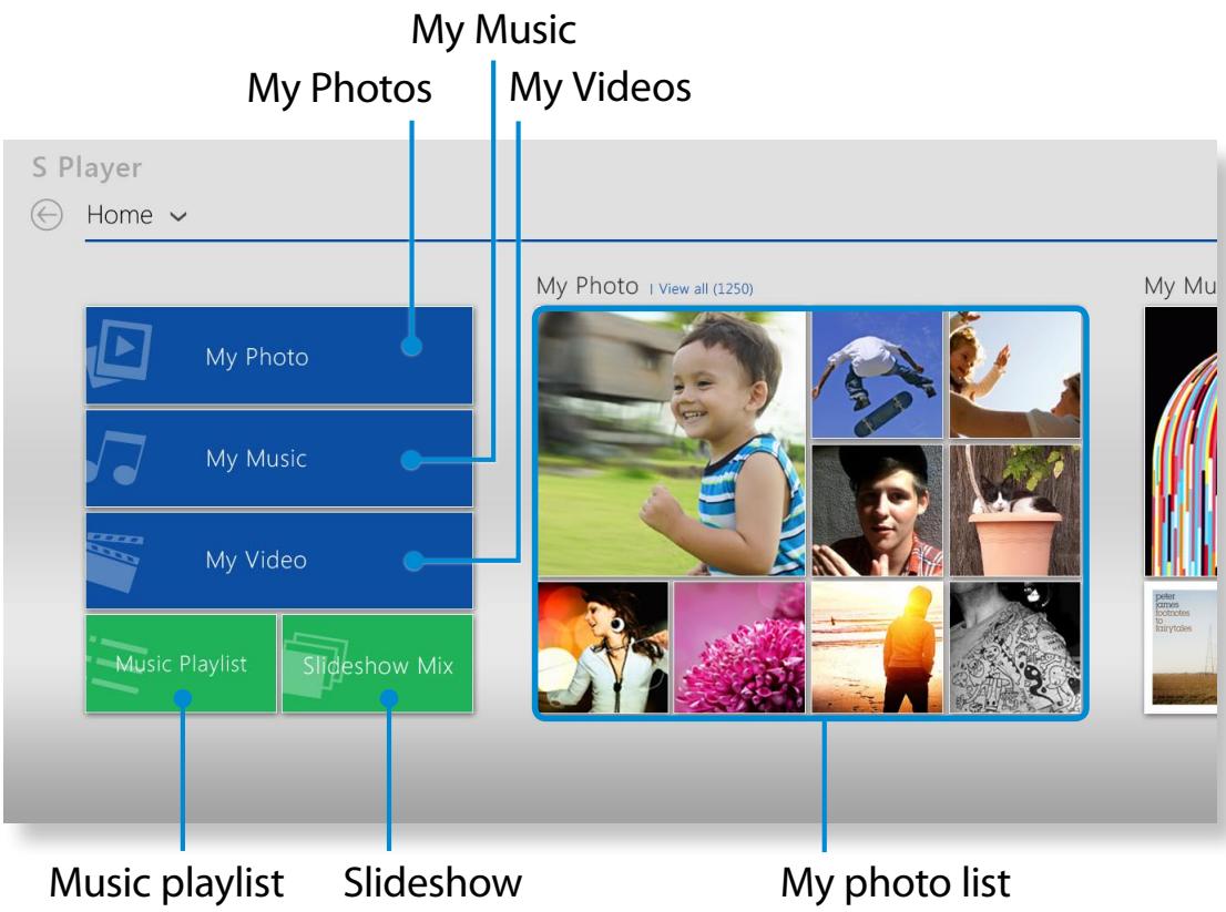 SAMSUNG NP770Z5E - Tap Charm menu > Start > S Player. - 1