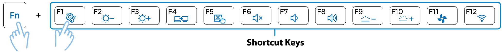 SAMSUNG NP770Z5E - Shortcut Keys - 1