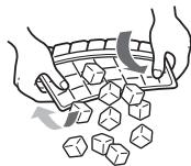 SAMSUNG SR448EW - Removing the ice cubes - 1