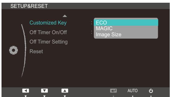 SAMSUNG SYNCMASTER S24A850DW - Configuring Customized Key - 1