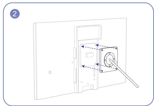 SAMSUNG SYNCMASTER S24A850DW - Installing a Wall-mount Kit or Desktop Stand - 6