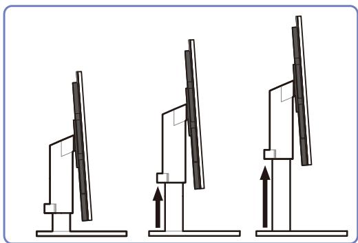 SAMSUNG SYNCMASTER S24A850DW - Adjusting the Product Tilt and Height - 3