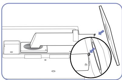 SAMSUNG SYNCMASTER S24A850DW - Attaching the Stand - 2