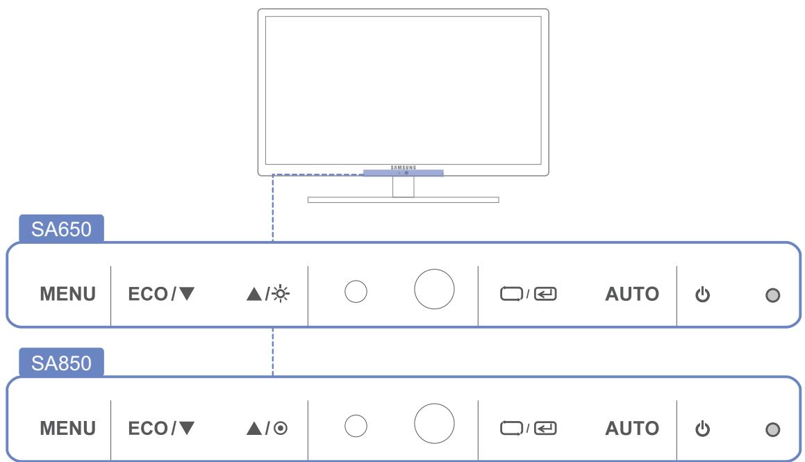 SAMSUNG SYNCMASTER S24A850DW - Frontal Buttons - 2