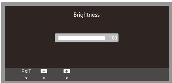 SAMSUNG SYNCMASTER S24A850DW - Configuring Brightness in the Startup Screen - 1