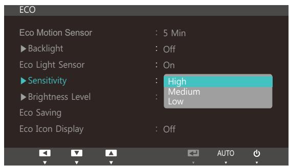 SAMSUNG SYNCMASTER S24A850DW - Configuring Sensitivity - 1