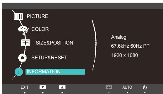 SAMSUNG SYNCMASTER S24A850DW - Displaying INFORMATION - 1