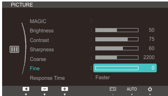SAMSUNG SYNCMASTER S24A850DW - Adjusting Fine - 1