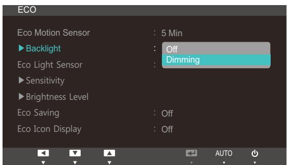 SAMSUNG SYNCMASTER S24A850DW - Configuring Backlight - 1