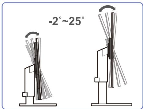 SAMSUNG SYNCMASTER S24A850DW - Adjusting the Product Tilt and Height - 2
