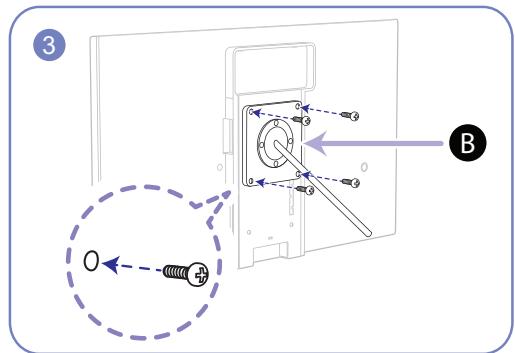 SAMSUNG SYNCMASTER S24A850DW - Installing a Wall-mount Kit or Desktop Stand - 7