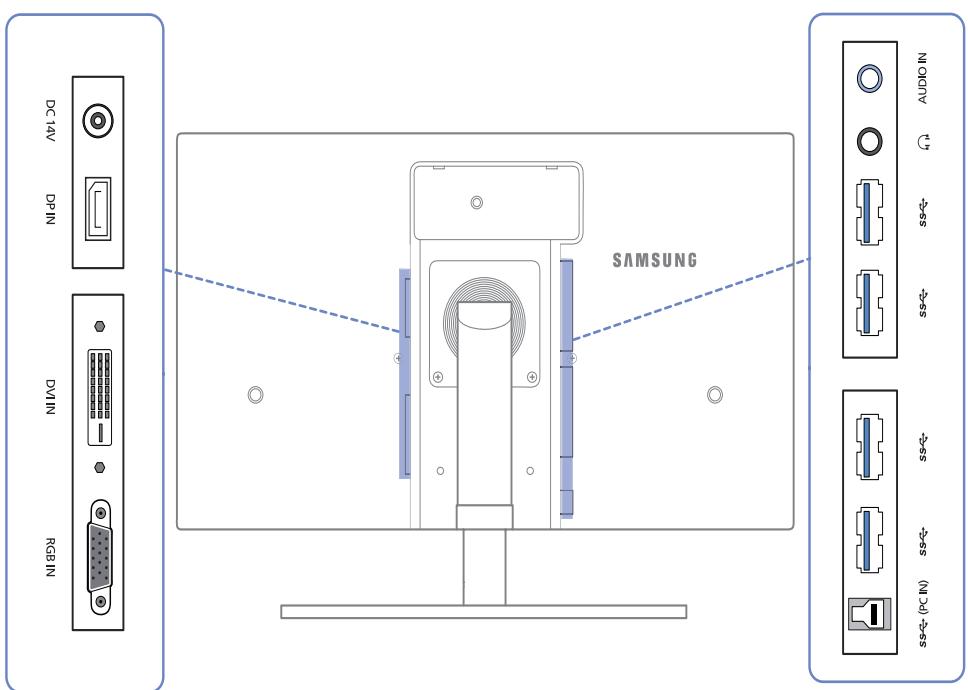 SAMSUNG SYNCMASTER S24A850DW - Reverse Side - 3
